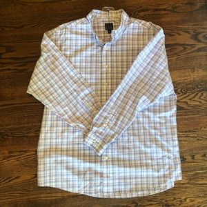 Jos. A. Bank XL blue and purple plaid shirt